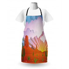 Abstract Desert Sunset Apron