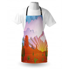 Abstract Desert Sunset Apron