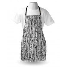 Monochrome Outline Apron