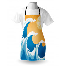 Huge Sea Waves Summer Apron