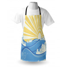 Vintage Waves with Sun Apron