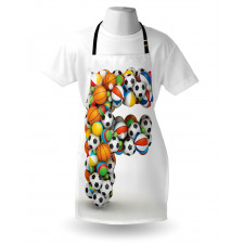 Sports Balls Composition Apron