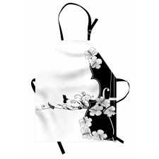 Bird Lily Petals Apron