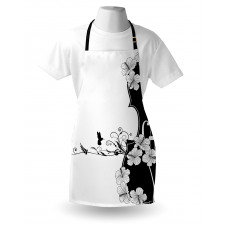 Bird Lily Petals Apron