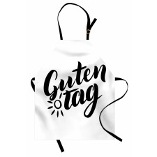 Hand Lettering Guten Tag Apron