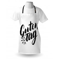 Hand Lettering Guten Tag Apron