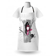 Girl in Hollow with Heart Apron