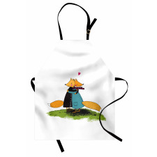 Romantic Animals Hugging Apron