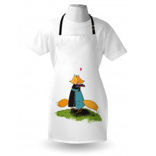 Romantic Animals Hugging Apron