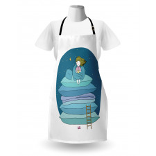 Girl on Pillows Bedtime Apron