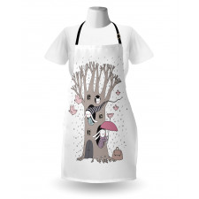 Bunny Family Rain Birds Apron