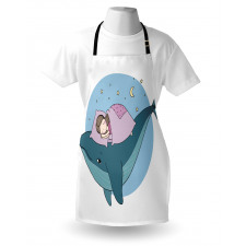 Girl Sleeping on Whale Apron