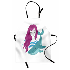 Teen Girl with a Whale Apron