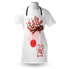 Cherry Branch Lantern Apron