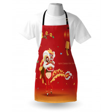 Little Boy Lion Dance Apron