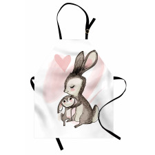Bunny with His Mom Apron
