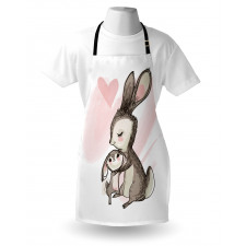 Bunny with His Mom Apron