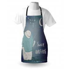 Polar Bear Holding a Star Apron