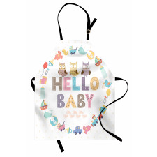 Hello Baby Owls Apron