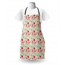 Colorful Botanical Art Apron