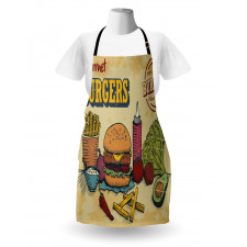 Burger Ingredients Apron