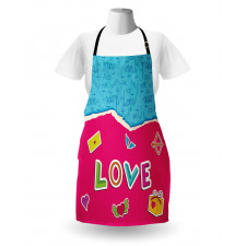 Romantic Cartoon Elements Apron