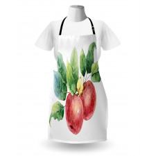 Green Leaves and Fruits Apron