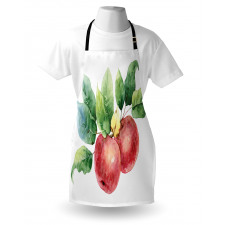 Green Leaves and Fruits Apron