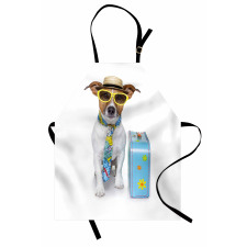 Traveler Funny Dog Design Apron