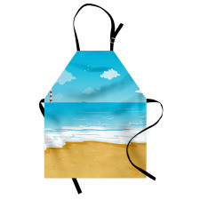 Sandy Beach Ocean Apron