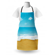 Sandy Beach Ocean Apron