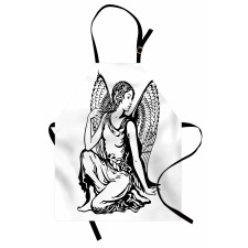 Young Angel Tattoo Apron