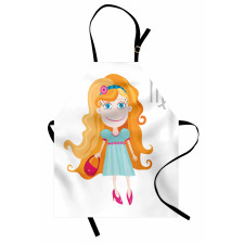 Cartoon Girl Apron