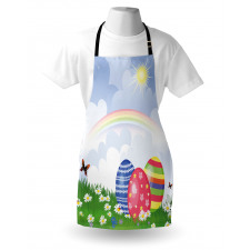 Spring Meadow with Eggs Apron