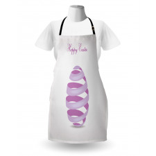 Ornate Ribbon Egg Shape Apron