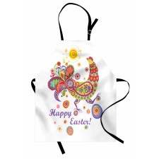 Blossoming Flowers Dots Apron