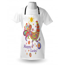 Blossoming Flowers Dots Apron