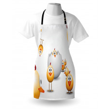 Chicks Funny Cartoon Apron