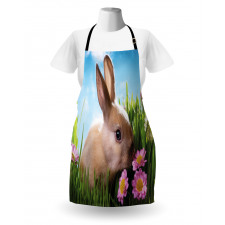 Grass and Spring Flowers Apron