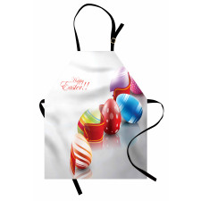 Ribbon and Colorful Eggs Apron