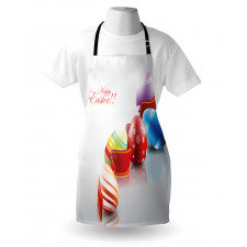 Ribbon and Colorful Eggs Apron