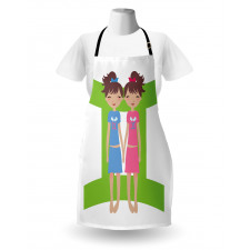 Twin Girls Teens Apron