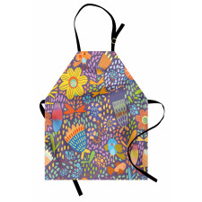 Flowers and Birds Apron