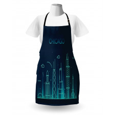 Blue Panorama Apron