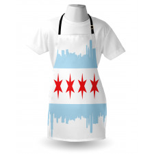 Buildings Flag Apron