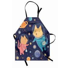 Cartoon Dog Astronaut Apron