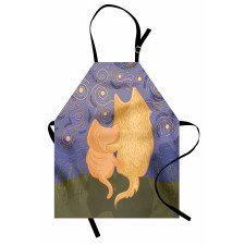 Cat and Dog on Hill Apron