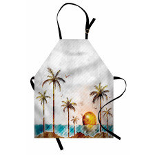 Tropic Landscape Art Apron