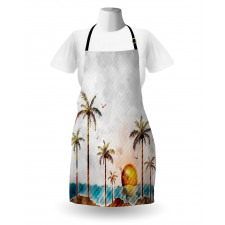 Tropic Landscape Art Apron