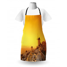 Sunset Santorini Vacation Apron